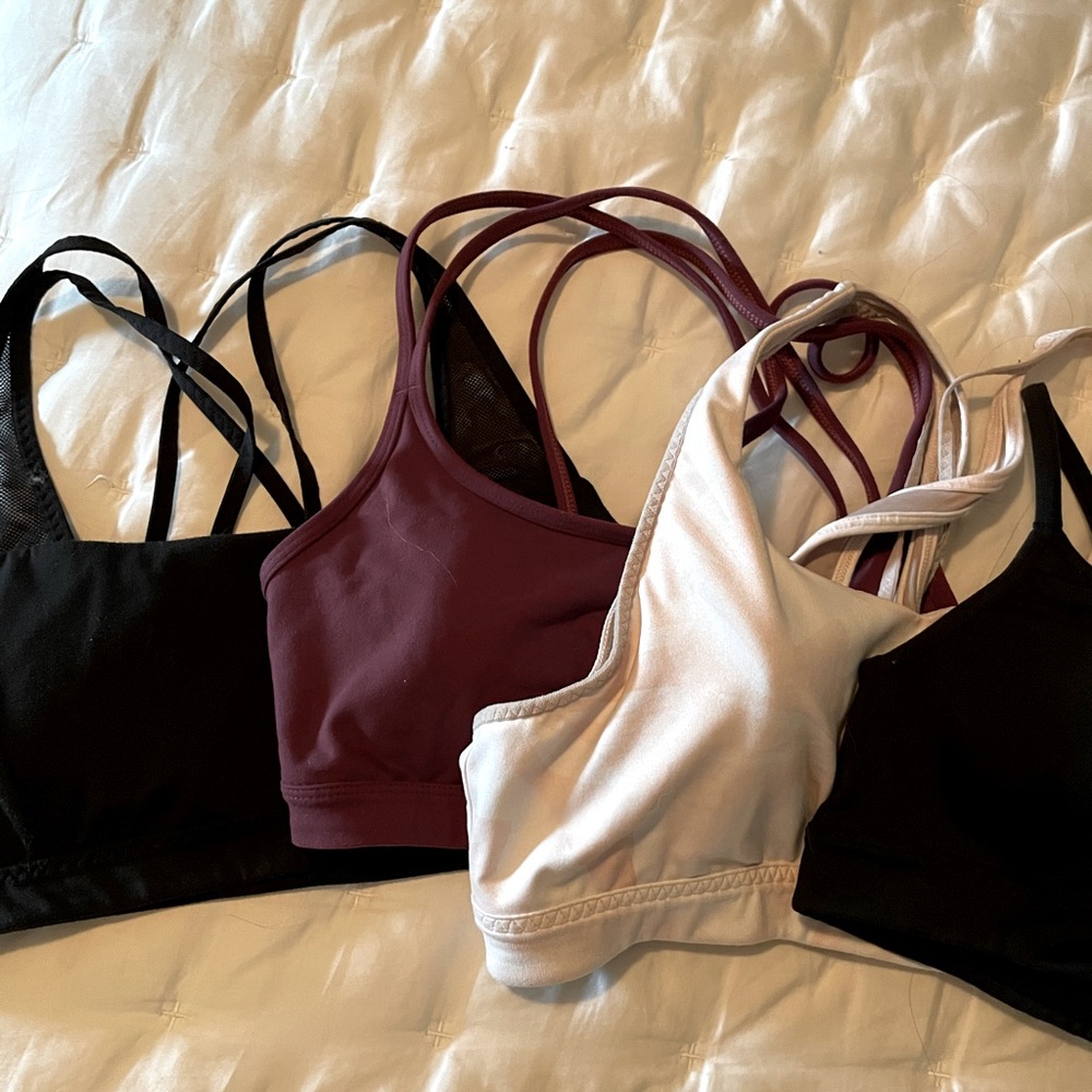 Set of 4 Athleta Sports Bras Size S